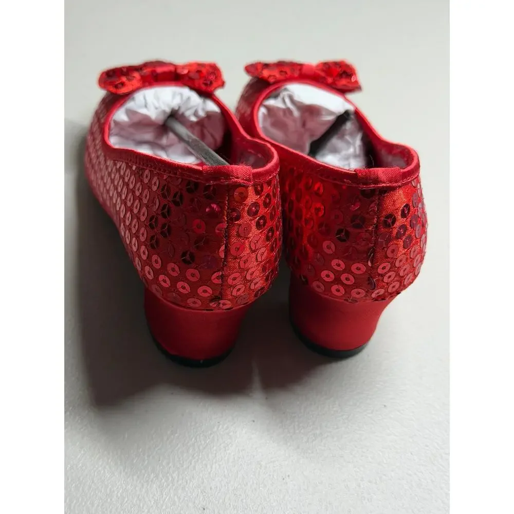 NEW! 11/12 Dorothy Red Sequin Girls' Shoes